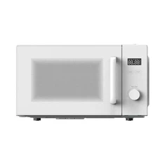 Pieni ruostumattomasta teräksestä valmistettu mikroaaltouuni